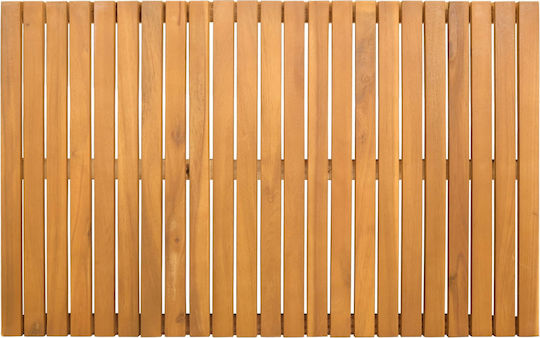 vidaXL Non-Slip Bath Mat Wooden 42025256 Coffee 80x50cm