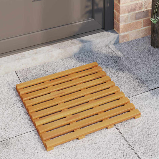 vidaXL Non-Slip Bath Mat Wooden 42025259 Coffee 100x53cm