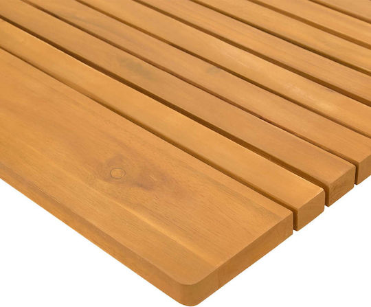 vidaXL Covoraș de Baie din Lemn 42025265 Maro 100x55cm