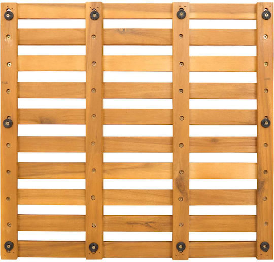 vidaXL Non-Slip Bath Mat Wooden 42025259 Coffee 100x53cm