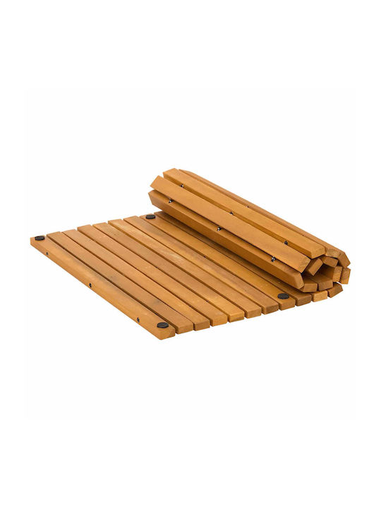 vidaXL Bath Mat Wooden 42025251 Coffee 60x40cm