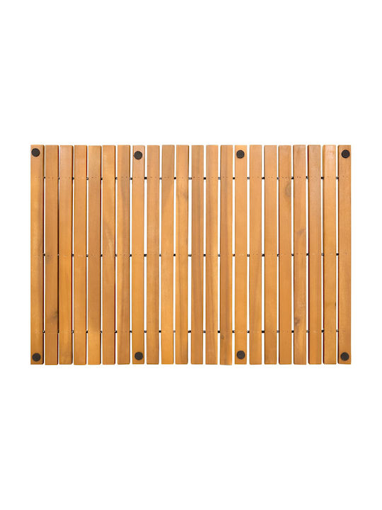 vidaXL Bath Mat Wooden 42025251 Coffee 60x40cm