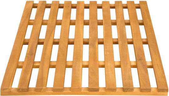 vidaXL Non-Slip Bath Mat Wooden 42025260 Coffee 100x53cm