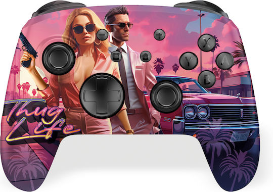 Freaks and Geeks Trade Invaders Ασύρματο Gamepad για Android / PC / Switch / iOS Πολύχρωμο
