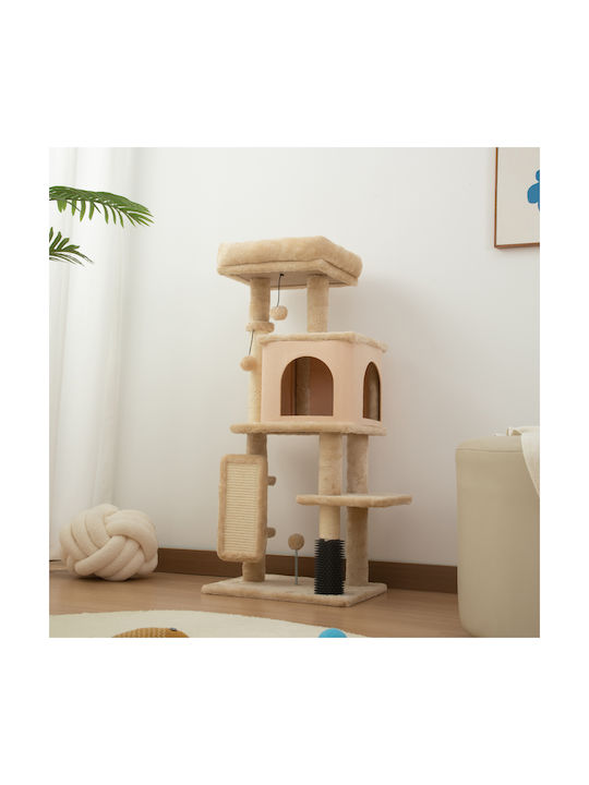 Pawhut Scratching Post Cat Trees Beige 30x30cm