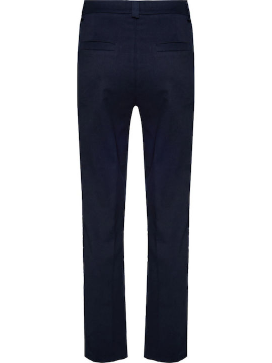 Women's Capri Chino Trousers Navy