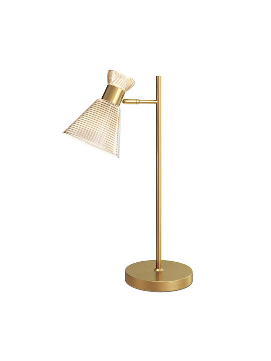 HomCom Decorative Lamp Flower with Socket for Bulb E27 Gold