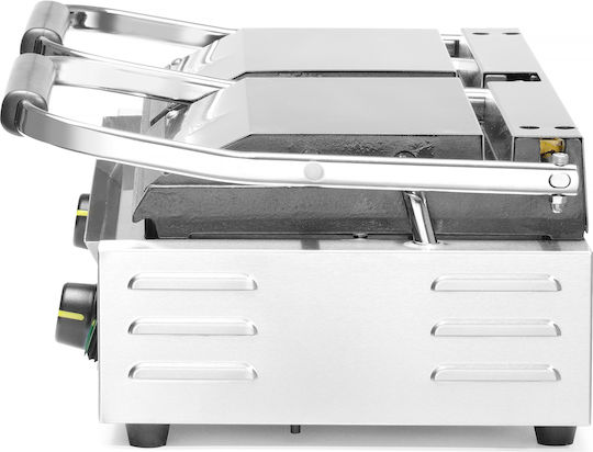Hendi Profesional Sandwich Maker cu Suprafețe Netede Din Fontă cu Suprafețe Ondulate Din Fontă 3600W