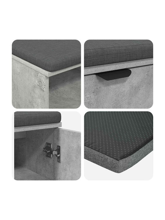 Eingangsmöbel mit Bank Gray 60x38x46cm