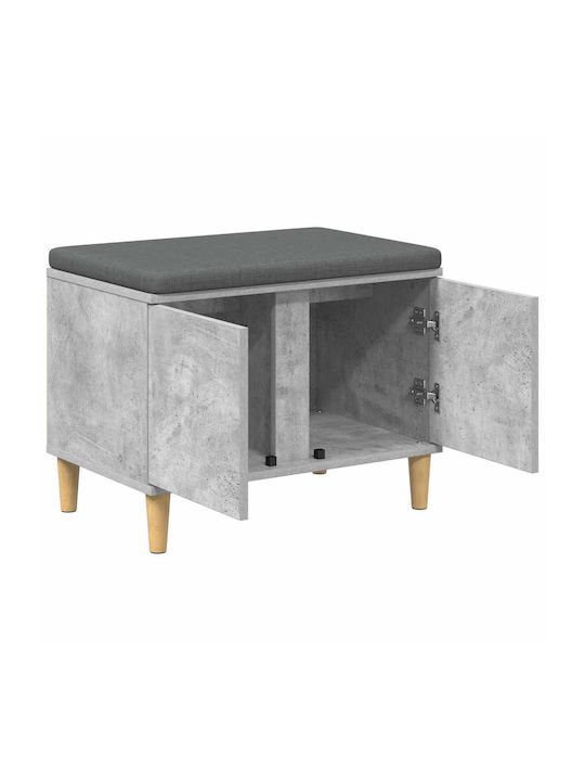 Mobilier de Intrare cu Bancă Gri 60x38x46cm