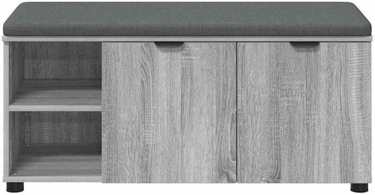 Eingangsmöbel mit Bank Gray Sonoma 100x38x46cm
