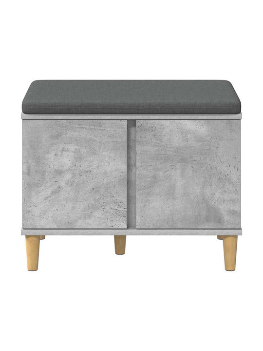 Mobilier de Intrare cu Bancă Gri 60x38x46cm