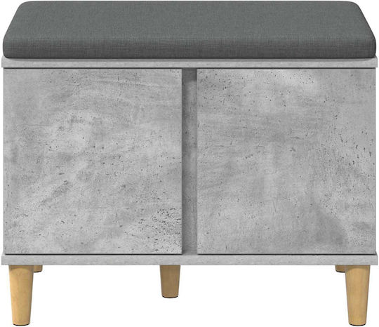 Entry Furniture with Bench Gray 60x38x46cm