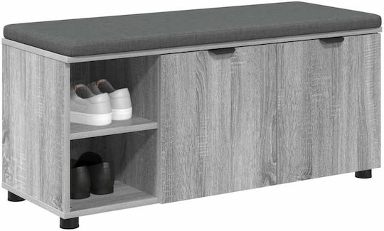 Eingangsmöbel mit Bank Gray Sonoma 100x38x46cm