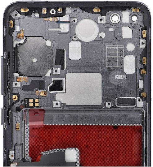O ecran cu Mecanism Tactil și Cadru pentru HUAWEI P40 (Negru)