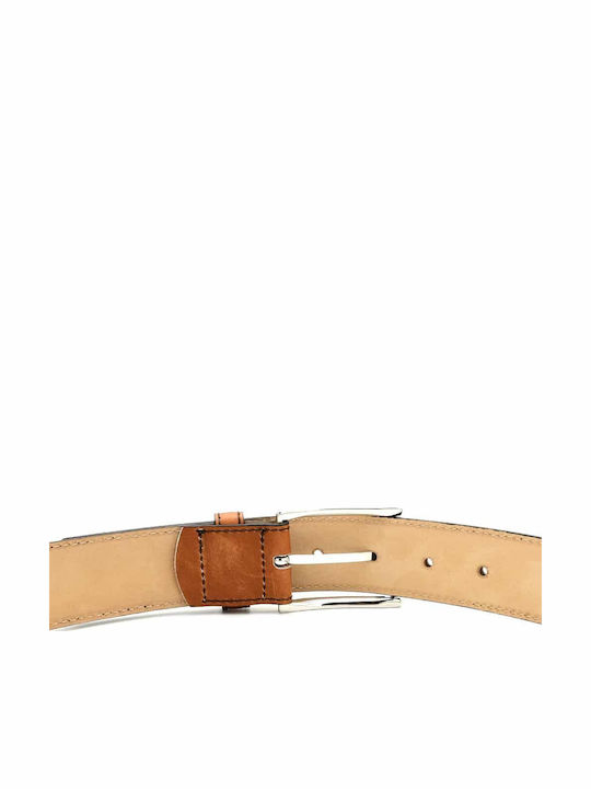 Men's Belt Leather Tabac Brown