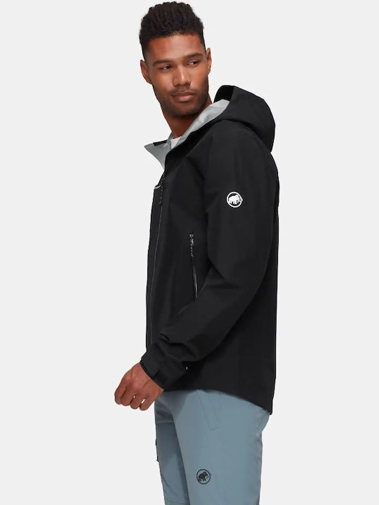 Winter Jacke Hardshell Wasserdicht und Winddicht Black