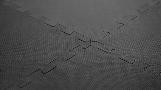Zipro Podele Puzzle de Gimnastică Negre 4buc