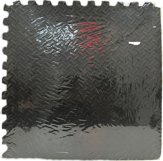 Zipro Podele Puzzle de Gimnastică Negre 4buc