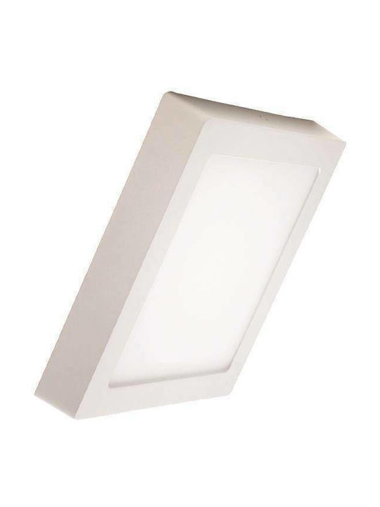 Eurolamp Τετράγωνο Εξωτερικό LED Panel 20W με Ψυχρό Λευκό Φως 6500K 22.5x22.5εκ.