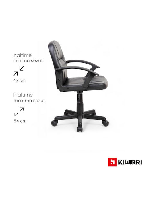 Scaun de Birou cu Înclinare Issa Negru