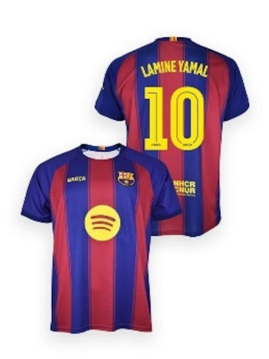 Kids Football Shirt F.c Barcelona Lamine Yamal 1st Home Jersey 25