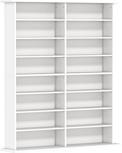 Bibliothek Weiß 106.5x24x126.3cm