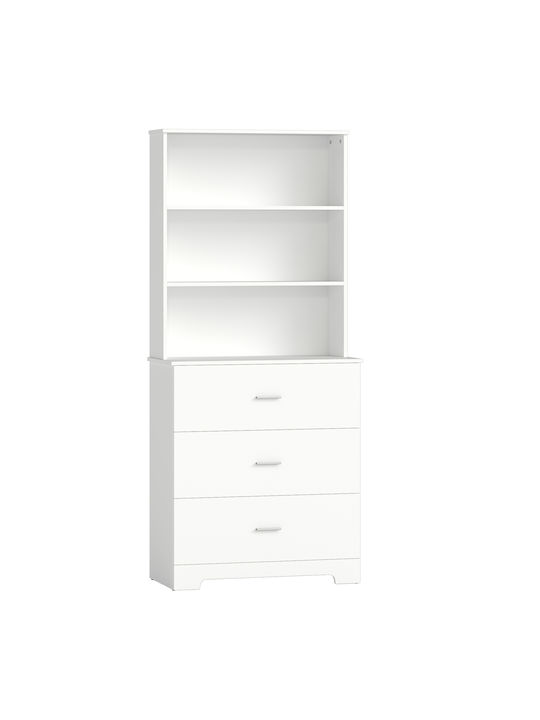 Bookcase White 79x39.5x182.2cm