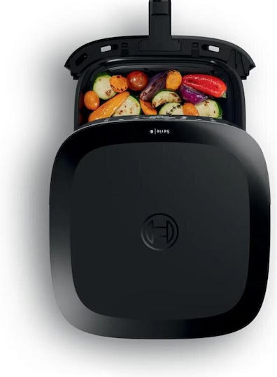 Bosch Series 6 Heißluftfritteuse mit Doppel-Abnehmbarer Korb 7.2Es Schwarz