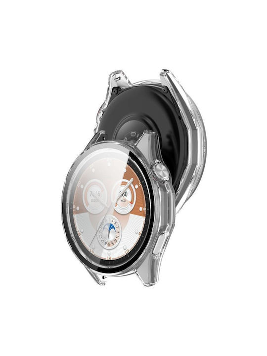 Пластмасов Калъф със Стъкло в Прозрачен цвят за Huawei Watch GT 6 46мм