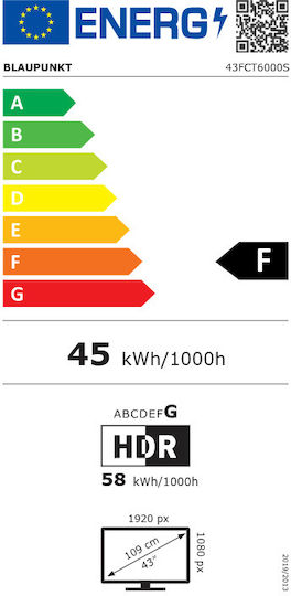 Blaupunkt Smart Television 43" Full HD LED 43FCT6000 (2025)