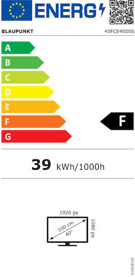 Blaupunkt Τηλεόραση 40" Full HD LED 40FCE4000S (2025)