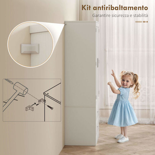 Bodenstehender Schrank White 60x40x159cm