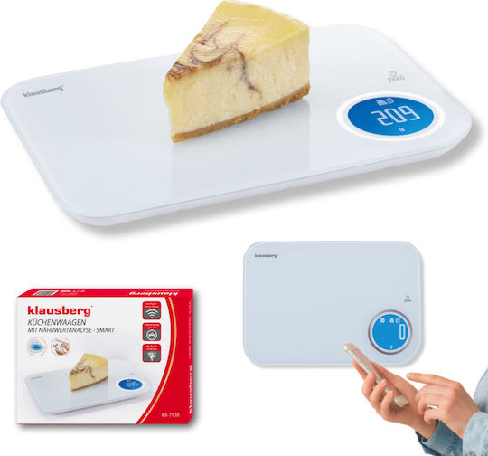 Klausberg Digital Kitchen Scale Up To 10kg White