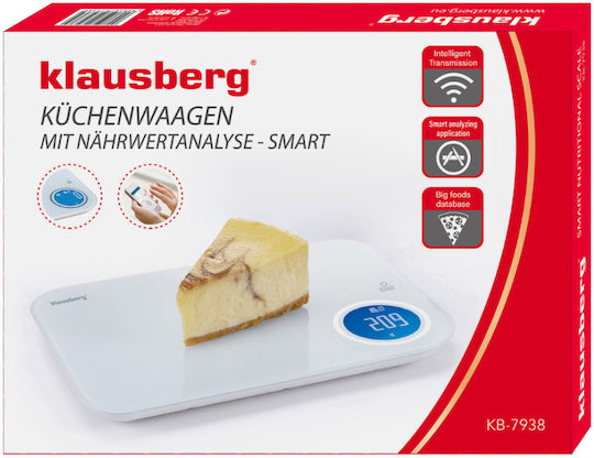 Klausberg Digital Kitchen Scale Up To 10kg White