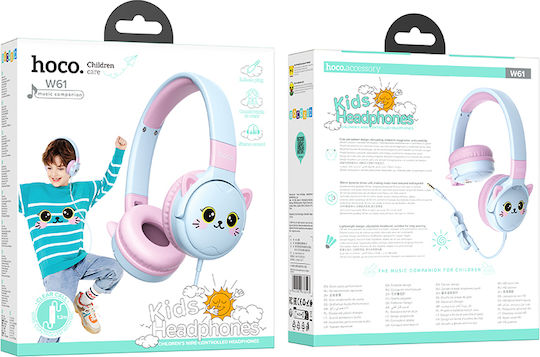 Hoco W61 Kabelgebunden Kinder Am Ohr Kopfhörer Sky Blue