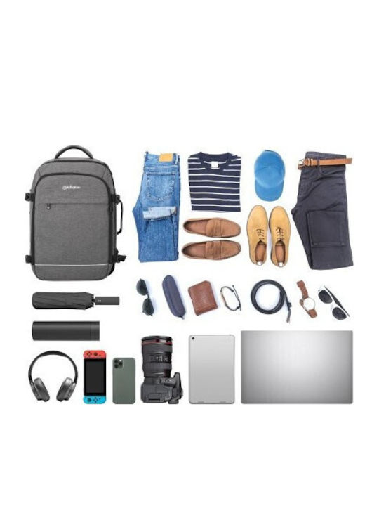 Manhattan Rome Τσάντα Πλάτης για Laptop 17.3" σε Γκρι χρώμα