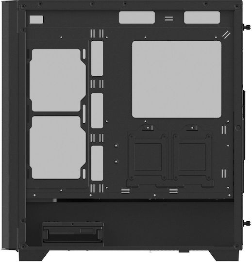 Adata XPG Valor Air Pro Gaming Midi Tower Computer Case with Side Window and ARGB Lighting Black