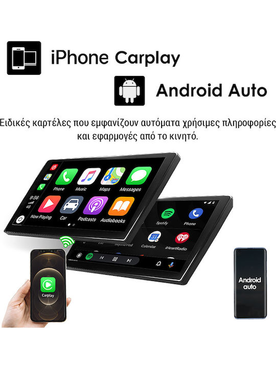 Kirosiwa Car Audio System for Nissan Juke 2009-2020 (Bluetooth/USB/AUX/WiFi/GPS/Apple-Carplay/Android-Auto) with Touch Screen 7"
