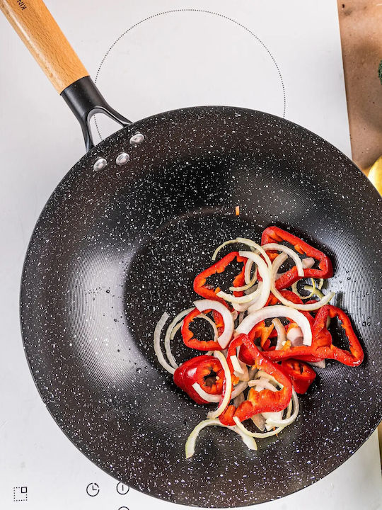 KING Hoff Wok made of Aluminum with Stone Coating 30cm