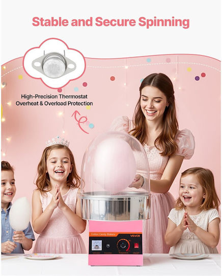 Vevor Candy Floss Maker 33.8cm Pink