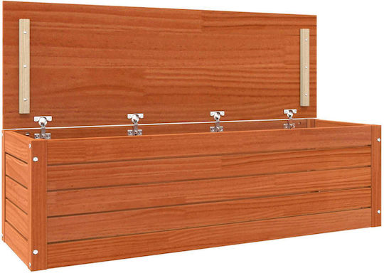 vidaXL Wooden Decorative Trunk Brown 109x36.5x33cm