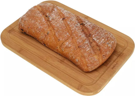 KING Hoff Rectangular Bamboo Chopping Board Brown 33x23cm