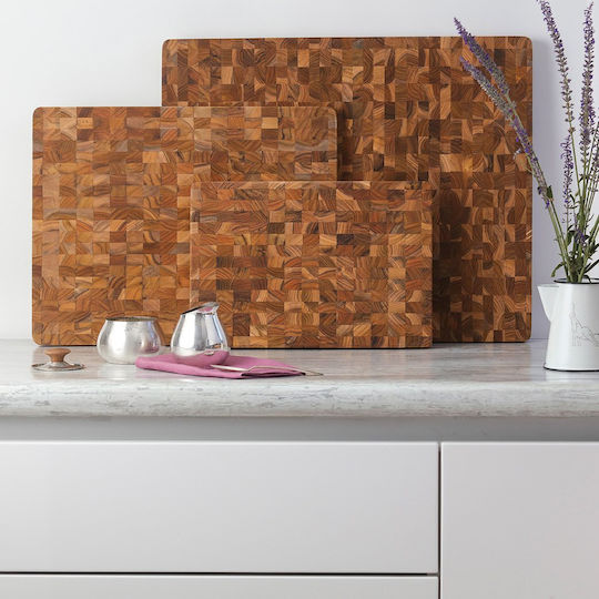 Teak Wonder Επιφάνεια Κοπής Ξύλινη 46x36cm