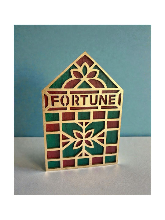 Tabletop Lucky Charm Home Red made of Wood 12x18cm 1pcs