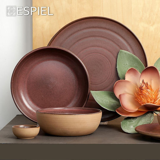 Calabria Plate Soup Pink with Diameter 26cm 3pcs