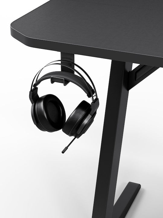 Γραφείο Gaming Nomad Ξύλινο Μαύρο 140x60εκ.