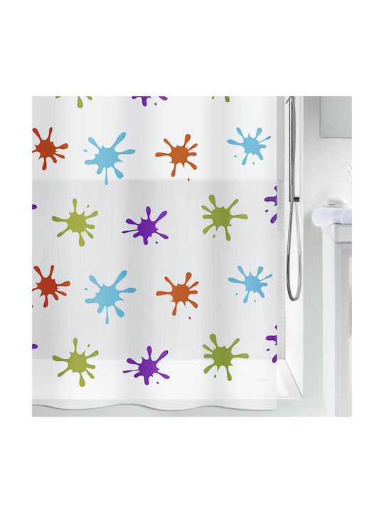 Spirella Splash Shower Curtain 180x200cm Multicolour