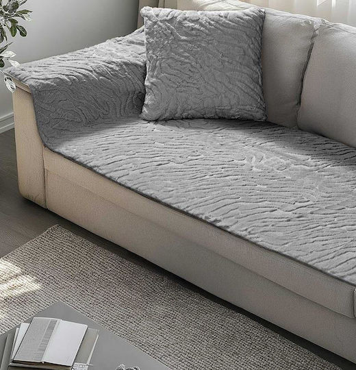 Τριθέσιου Καναπέ Π250xΜ90cm Grey