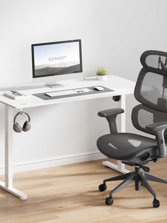 Nobu Office Chair with Fixed Arms Graphite SENSE7